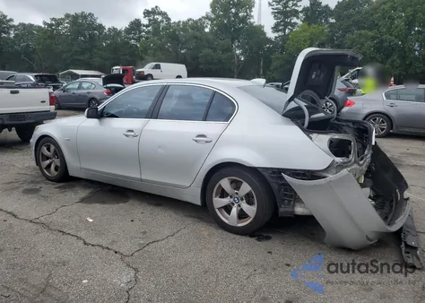 2007 BMW 525 I из США, поврежденный, VIN WBANE53527CK92333